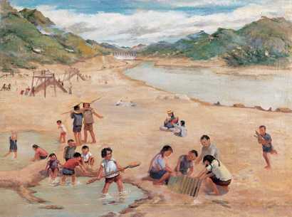 萧淑芳 1954年作 佛子岭水库